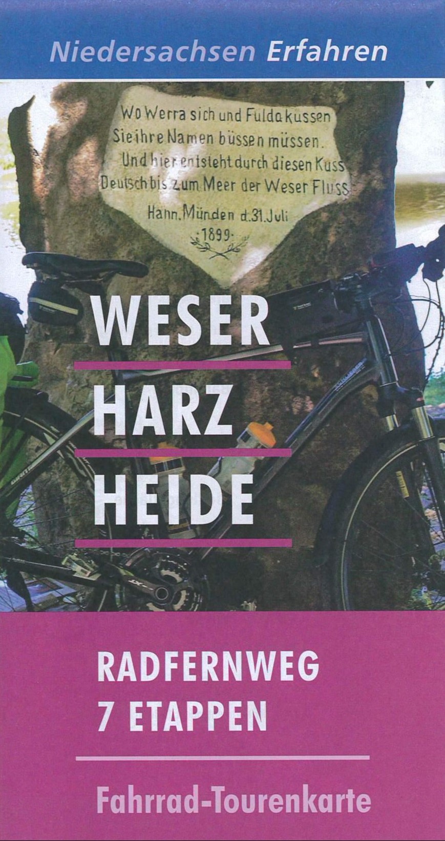 Radkarte "Weser-Harz-Heide-Radfernweg"