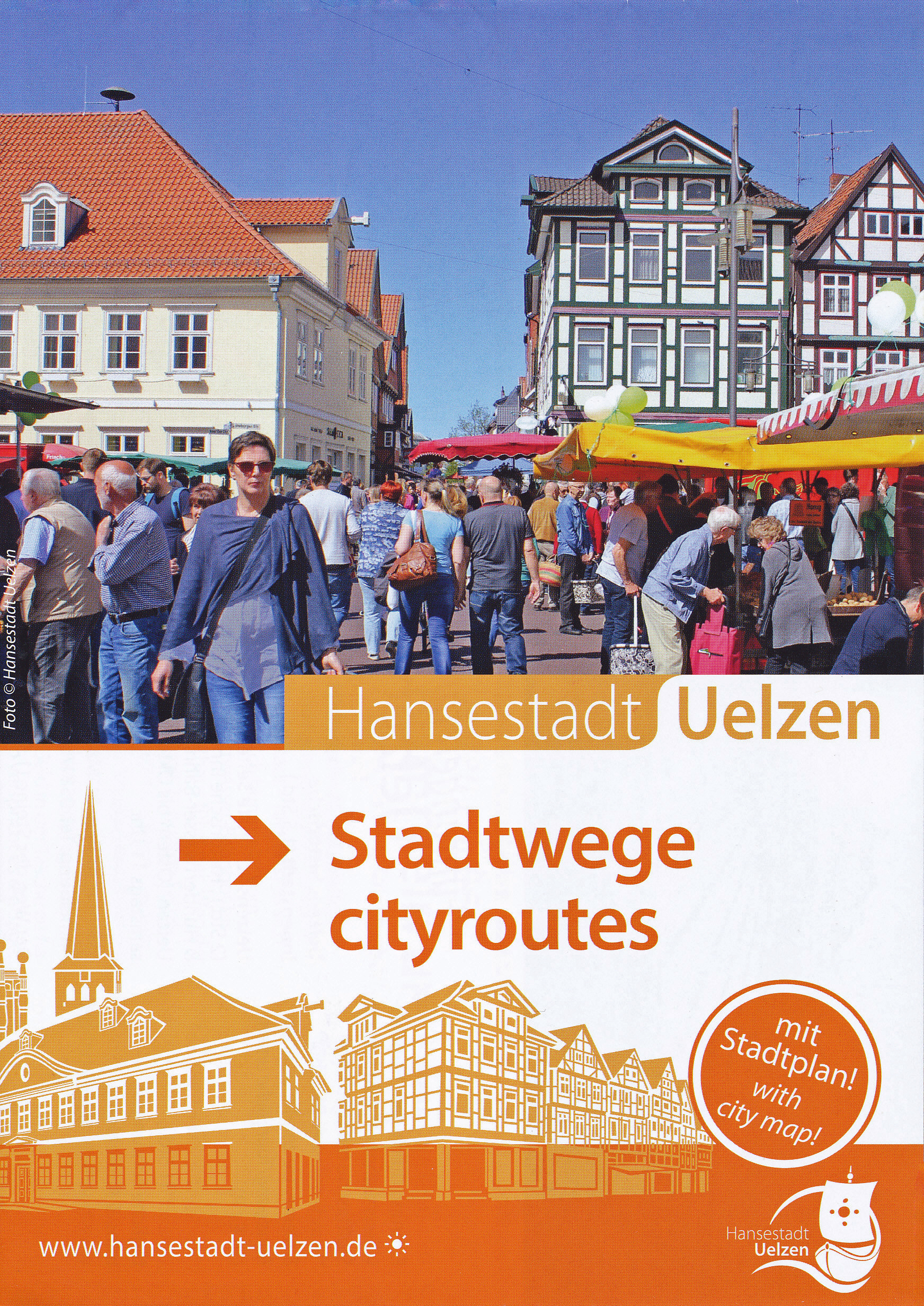 Hansestadt Uelzen |Faltplan: "Stadtwege Uelzen"